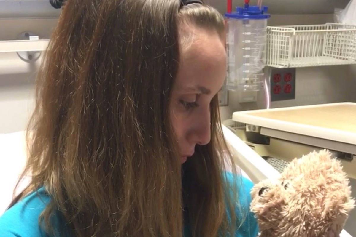 Tavia Marlatt refused to leave the hospital until she has an at-home care plan. Submitted photo