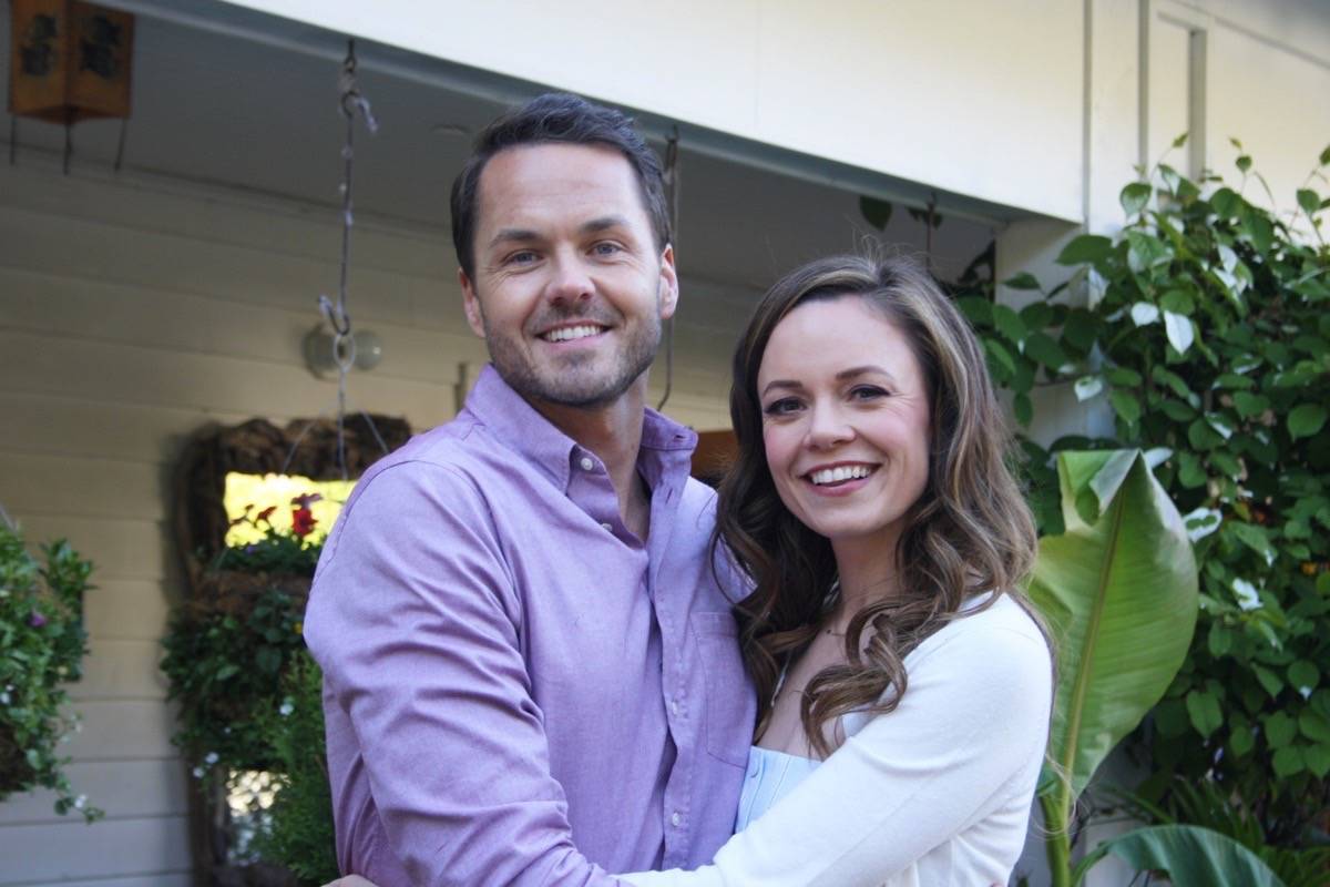 Racheal Boston and Paul Campbell are the leads in a Hallmark film currently shooting in Sooke. (Tim Collins / Sooke News Mirror)