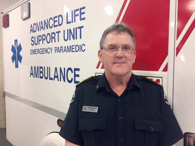 BC Emergency Health Services Brad Cameron oversees ambulance operations in Greater Victoria. (Photo courtesy of BC Emergency Health Services)