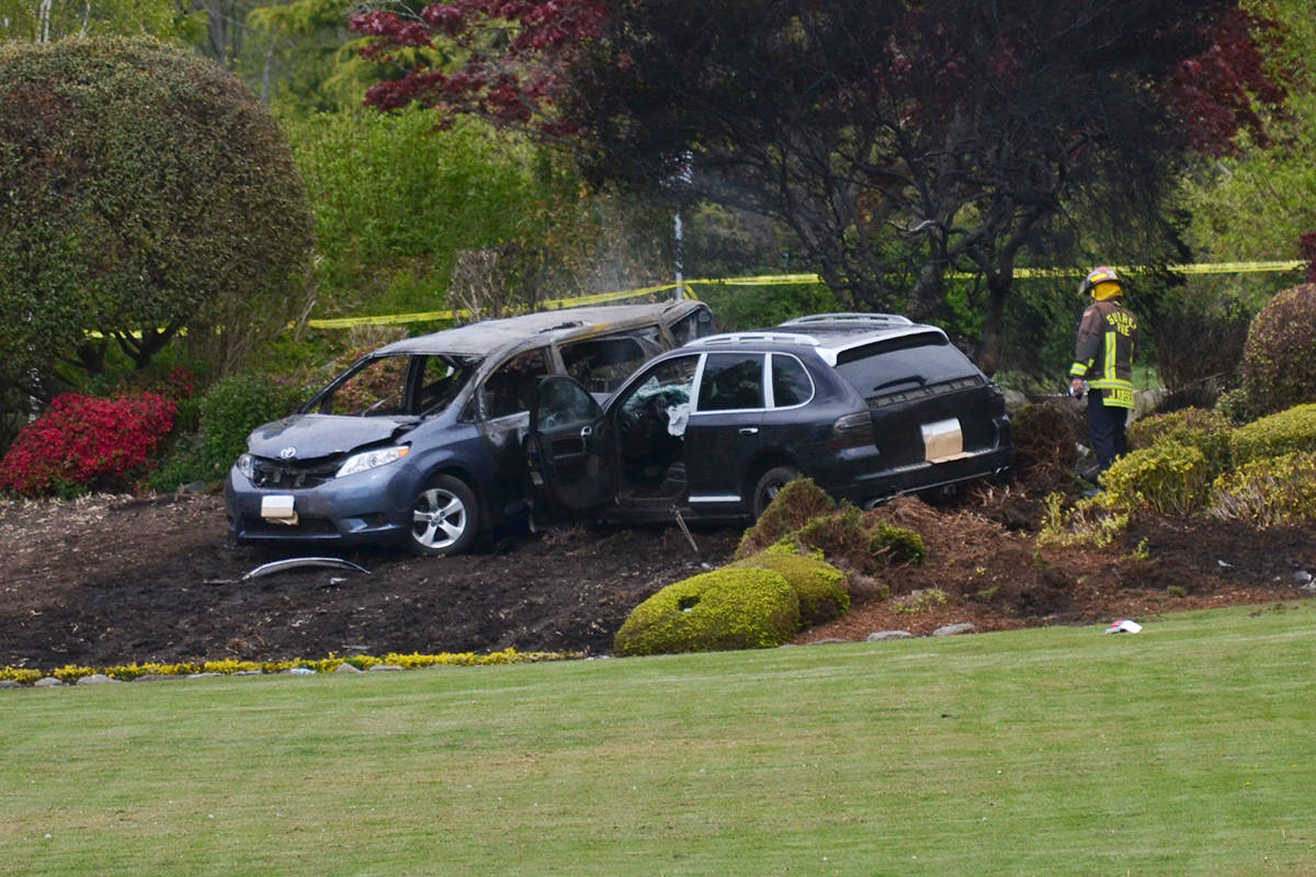 One man was arrested and released following the May 2 collision at the Douglas/Peace Arch border. (File photo)