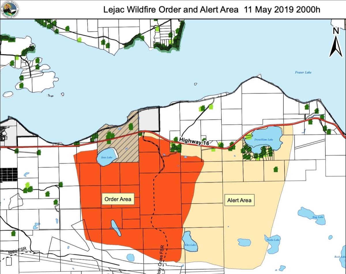 Evacuation ordered amid Fraser Lake fire