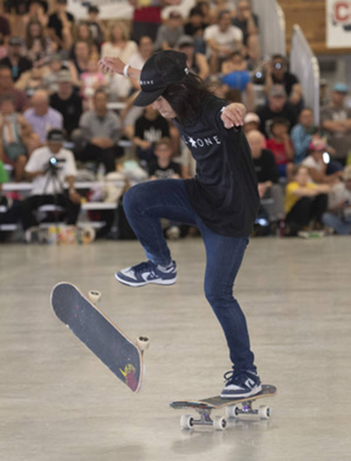 Isamu Yamamoto won the World Round-Up Freestyle Skateboarding Championships using not one but two skateboards. (Submitted)