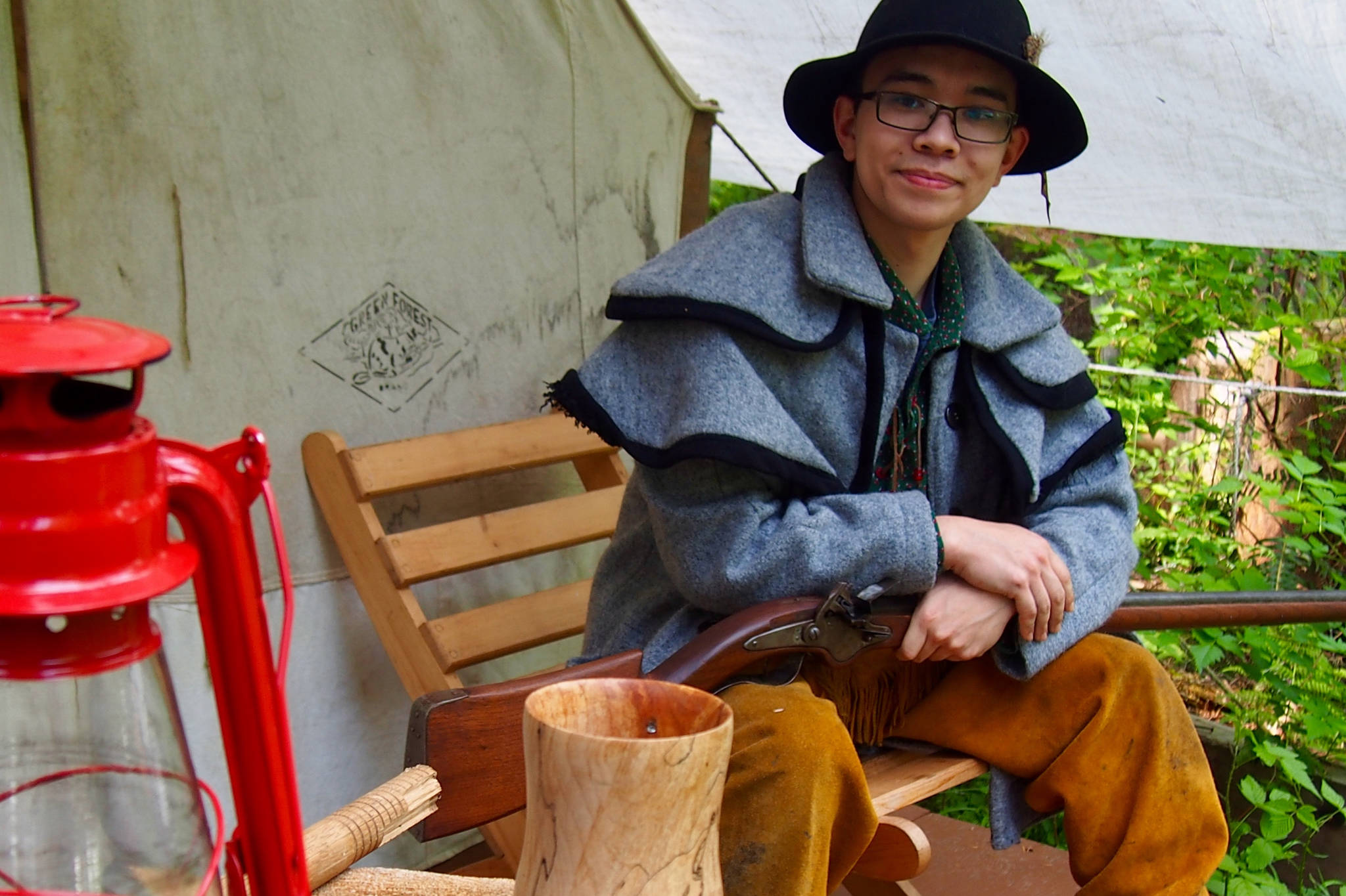 Ryan Wong, the youngest member of the West Coast Rangers, has a passion for history. MIKE YOUDS PHOTO