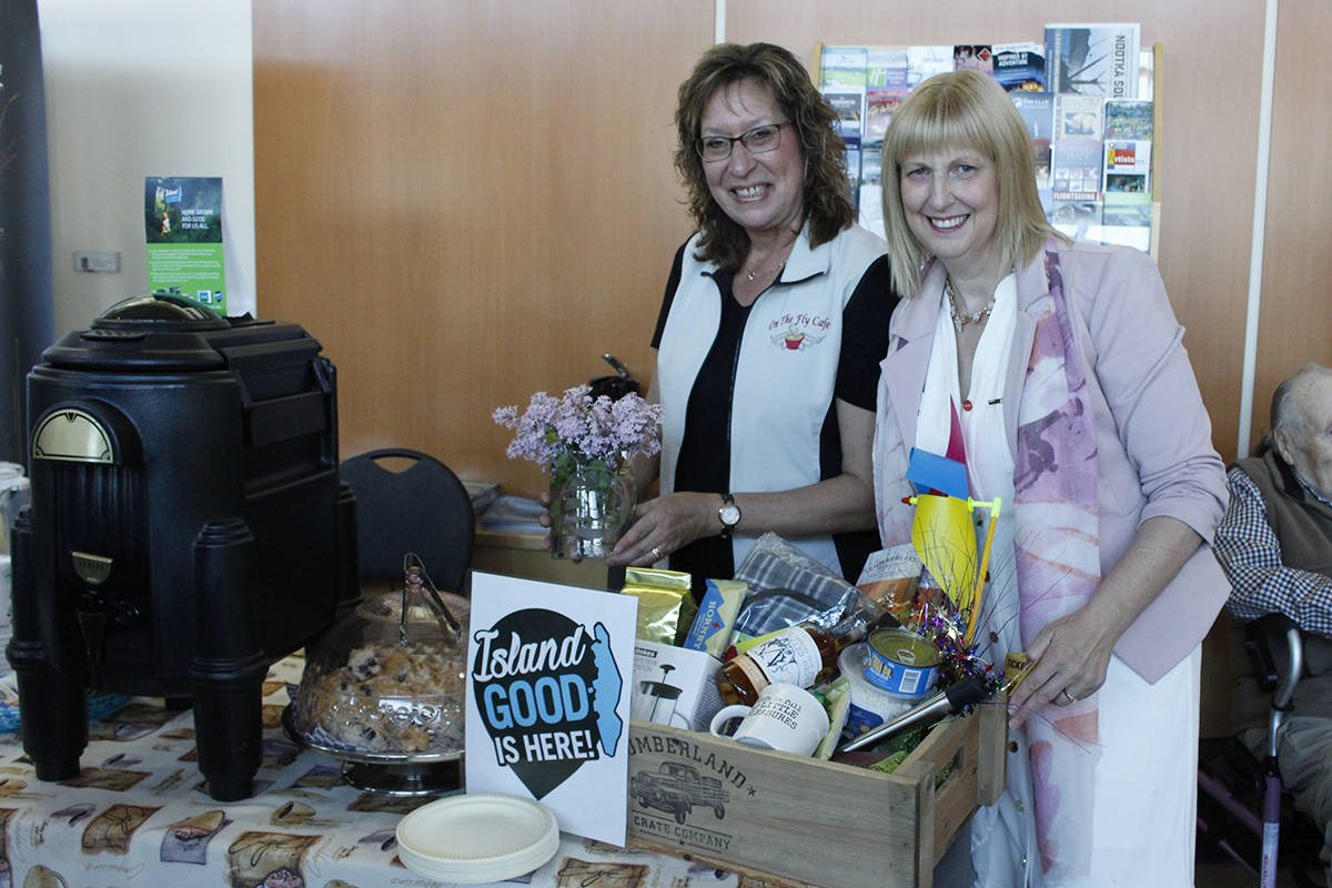 Jackie Bruneau and Andrea Wagemaker, owners of On the Fly Café are pleased to include local products on their menu. Photo by Jolene Rudisuela
