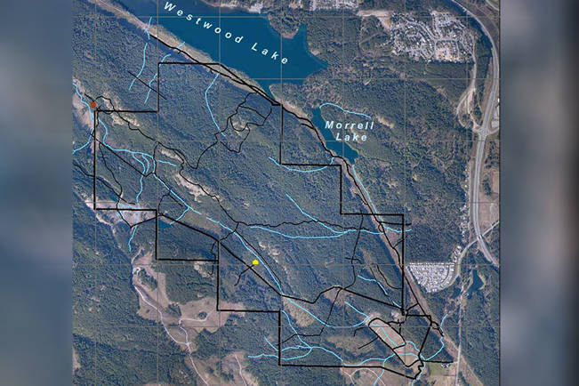 A map supplied by the Department of National Defence shows the boundaries of the Nanaimo Military Range. (Image submitted)