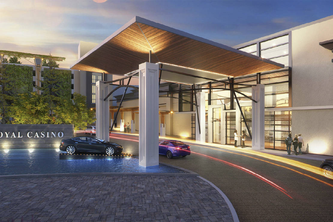 A rendering of the entrance to the Elements Casino in View Royal once renovations are complete. (Contributed photo)