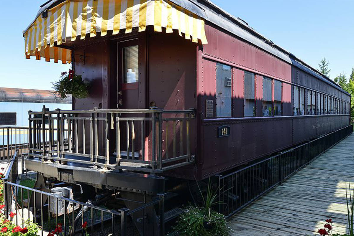 The Joe Huber Sr. rail car, formerly a 1921 CP Rail sleeper car, was rebuilt to become a guest room at a hotel in Cranbrook. (Submitted)