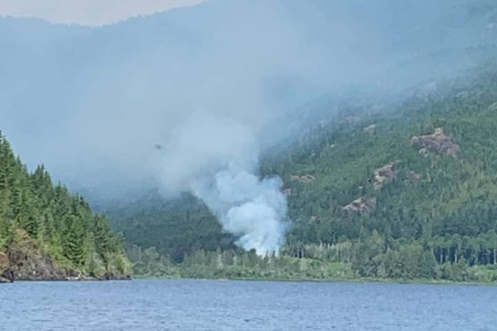 A wildfire is currently burning out of control near Taylor Flats. SUBMITTED PHOTO