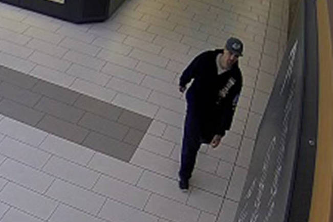 A surveillance camera still was released earlier this spring after a theft of rings from Mappins Jewellers. (Photo submitted)