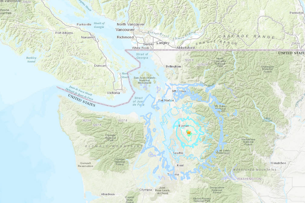 Earthquake rattles Washington state, felt on B.C.’s south coast