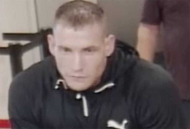 Lucas Bradwell is wanted for a bank robbery in Abbotsford on July 2.