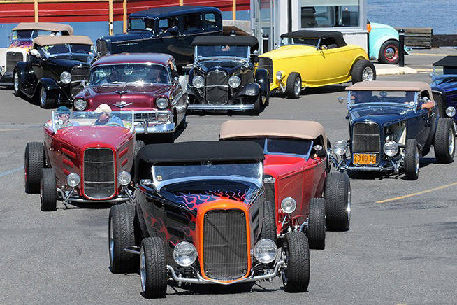 Victoria car show’s ferry event a highlight for arriving hot-rodders