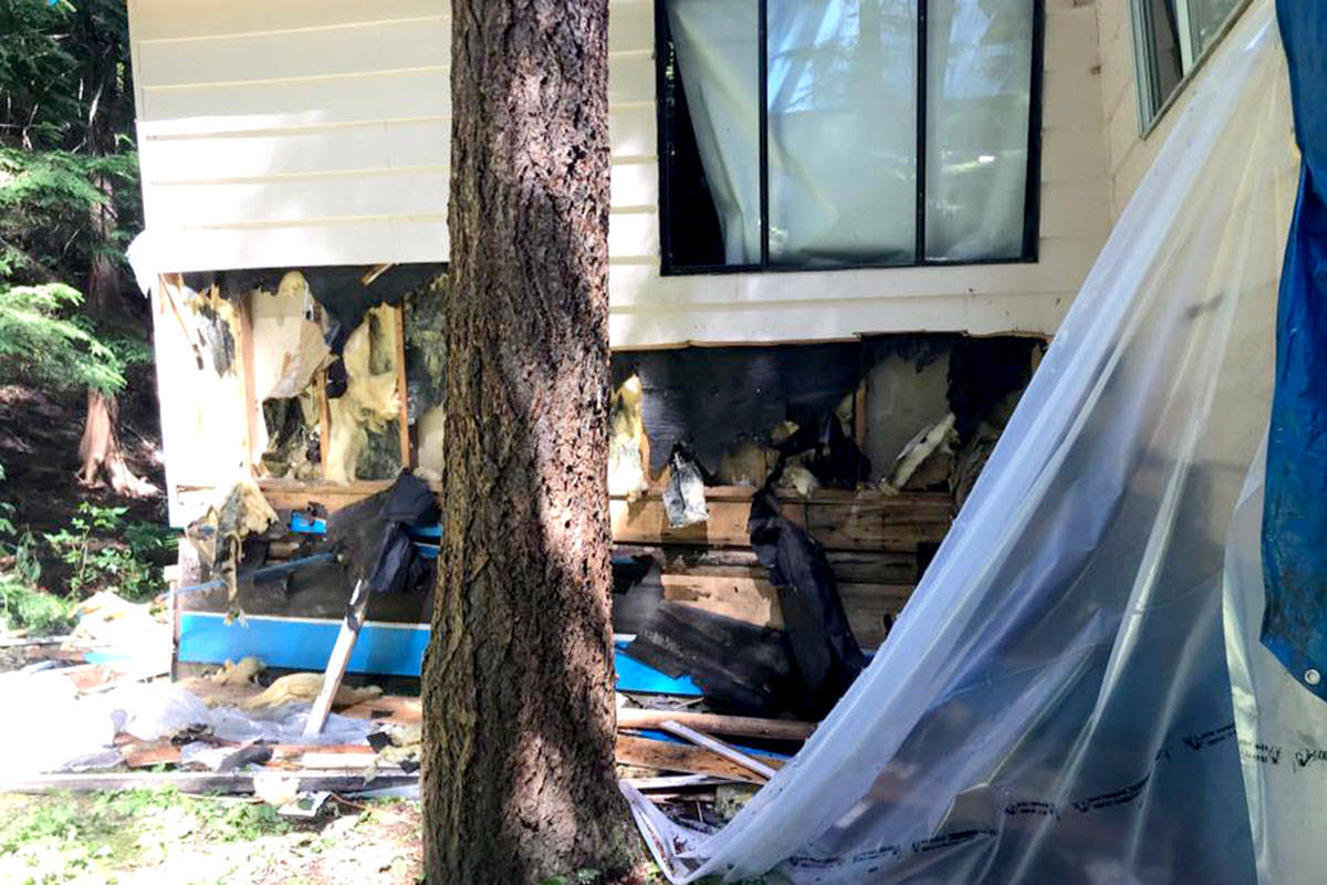 Bears scratched and clawed their way into a home in Sunshine Valley this week, in search of a food source they were regularly getting from a homeowner. (Submitted photo)