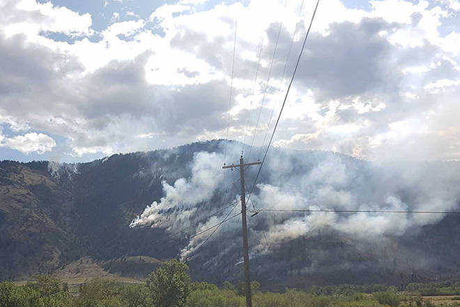 The Richter Wildfire, near Cawston, is at an estimated 250 hectares as of Saturday, July 27. (Photo courtesy of BC Wildfire)