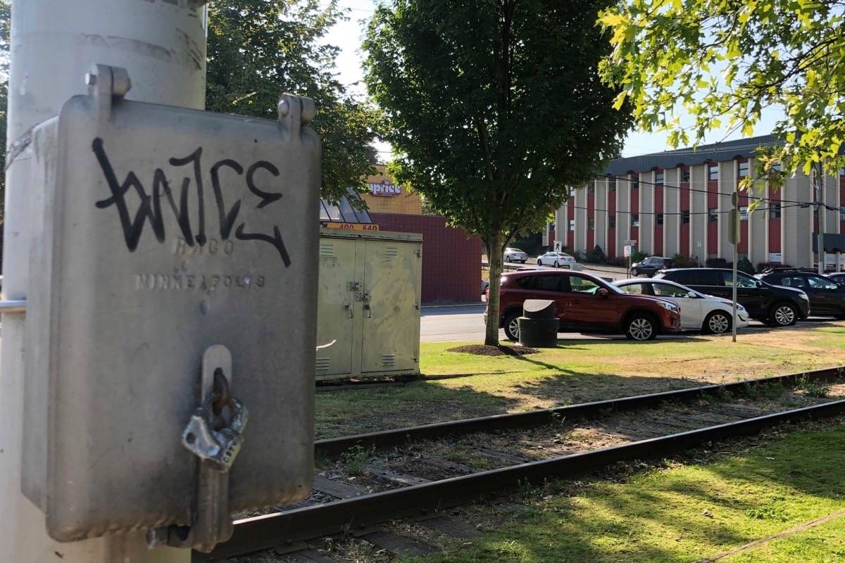 Graffiti can be found anywhere and everywhere around town. (Sarah Simpson/Citizen)
