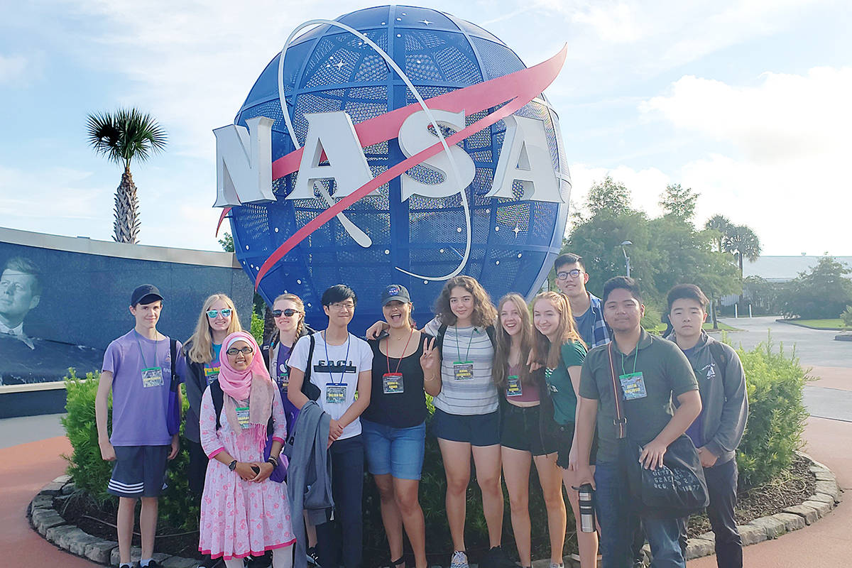 Some of the high school students who made up the Canadian team at this year’s International Space Settlement Design Competition, held at NASA’s Kennedy Space Center in Florida in July. (Photo submitted)