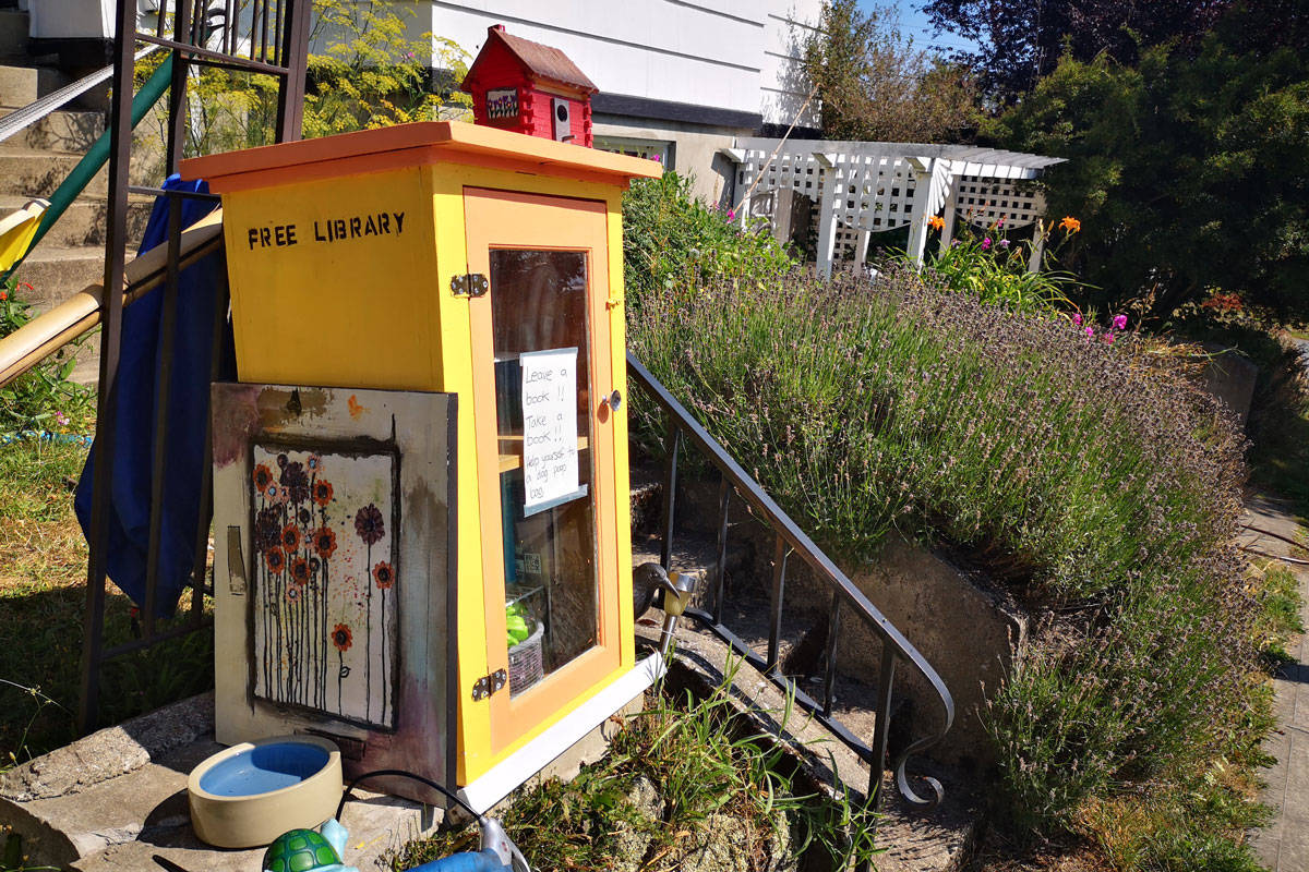 The 250th Free Little Library was installed in Victoria on Aug. 6. (Photo courtesy Teale Phelps Bondaroff)