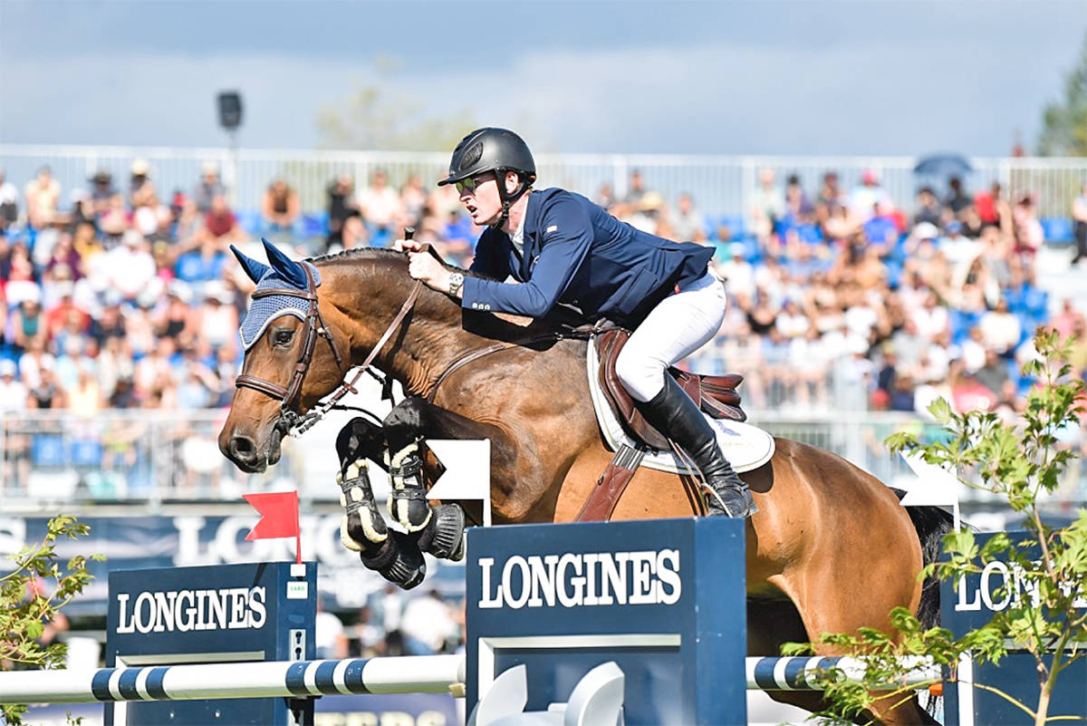 Daniel Coyle and Farrel in action during the World Cup event at Thunderbird Show Park. (MOI Photography/tbird)