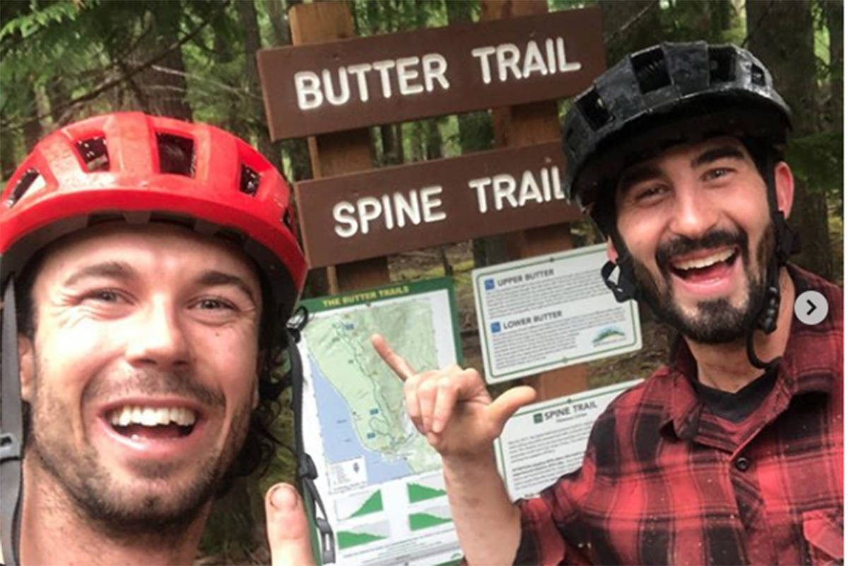 Kenneth McAlpine, right, with Amazing Race Canada teammate Ryan Lachapelle. Instagram photo