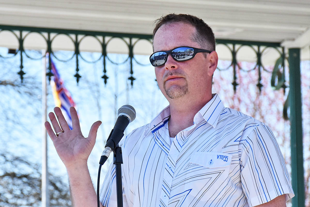 (THE NEWS/files)                                Jamie Seip, seen here at the Rally for Ridge events is part of a group that is cleaning up homeless camps.