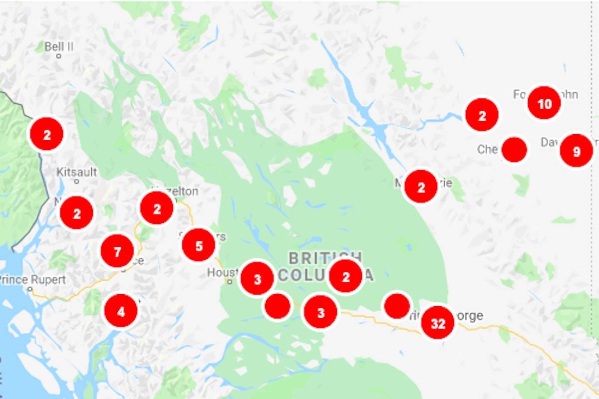 Power restored to 120,000 hydro customers after transmission failure in northern B.C.