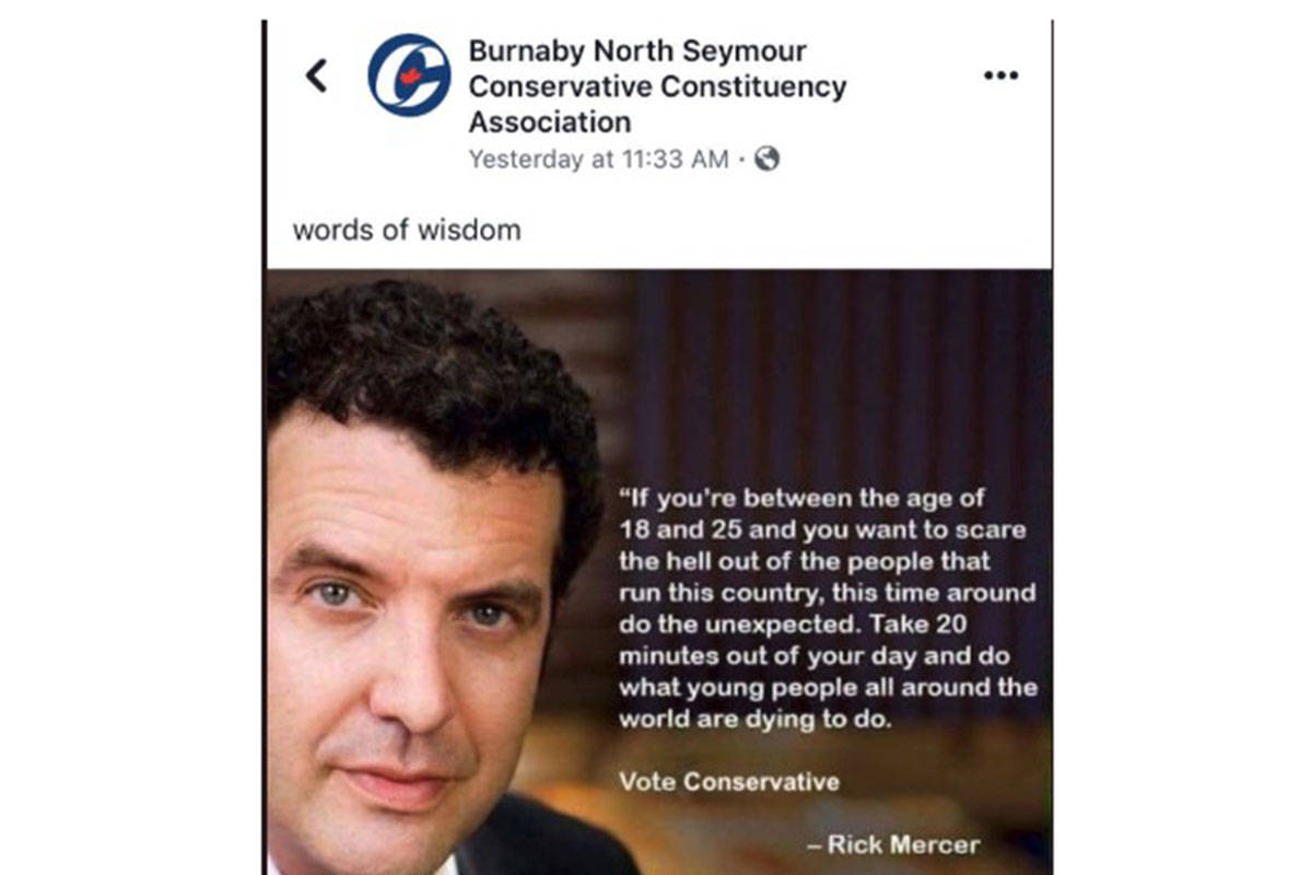 Rick Mercer calls out Conservative candidate in B.C. for fake meme