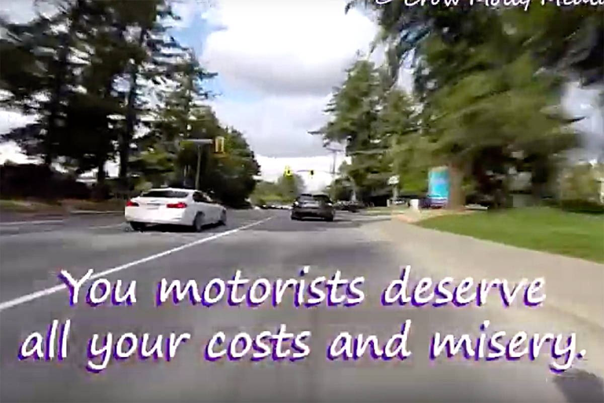VIDEO: Angry B.C. cyclist starts shaming dangerous drivers online