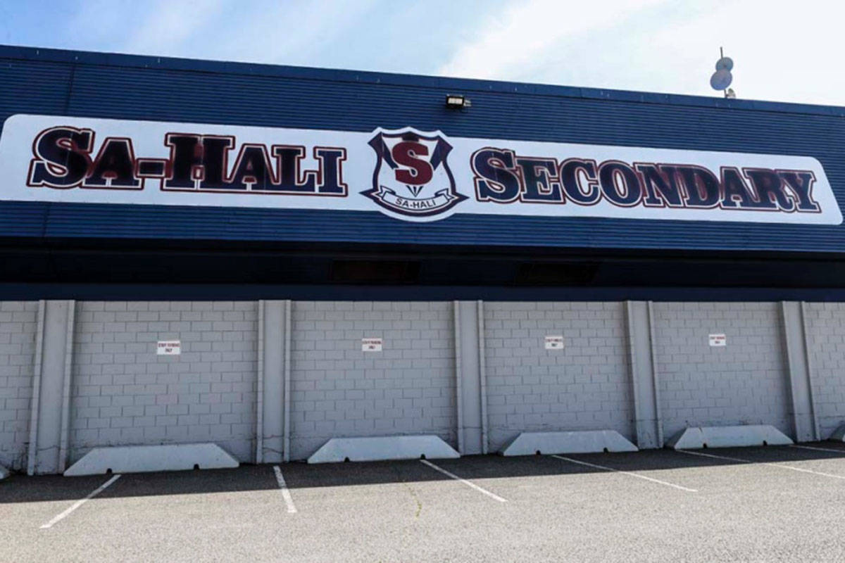 Sa-Hali Secondary school in Kamloops, B.C. (Kamloops This Week photo)