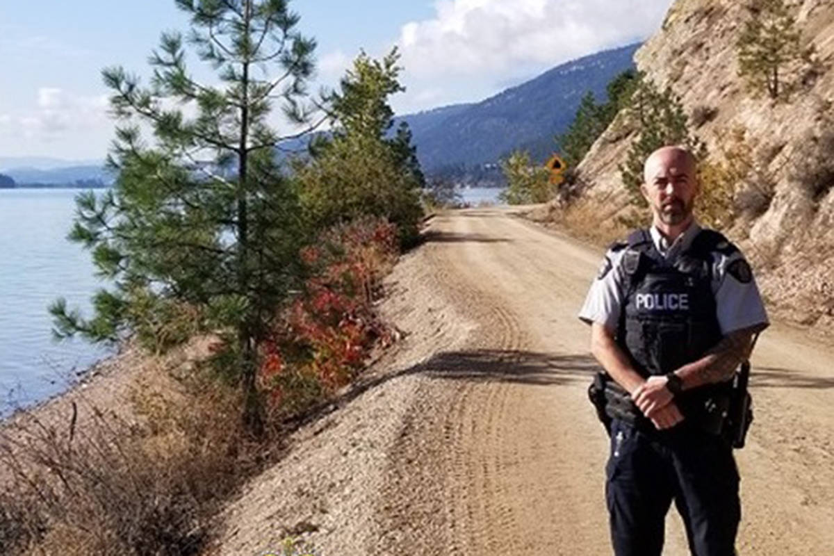 Vernon North Okanagan RCMP Sgt. Rob Farrer to set out on 239-kilometre walk starting Oct. 6 at 7 a.m. to raise awareness and tackle stigma associated with PTSD on the job. (RCMP)