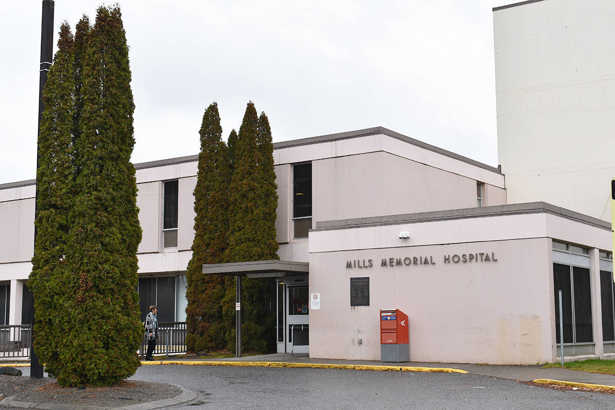 Mills Memorial Hospital in Terrace. (Natalia Balcerzak/Terrace Standard)