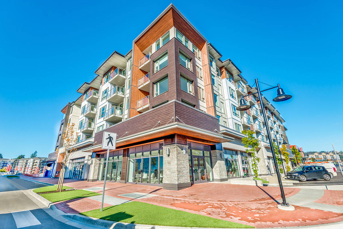 Tenants are moving into the Crossing at Belmont, a 156-unit Langford rental development created as part of the Belmont masterplan community. (Marcos Riano Photography)