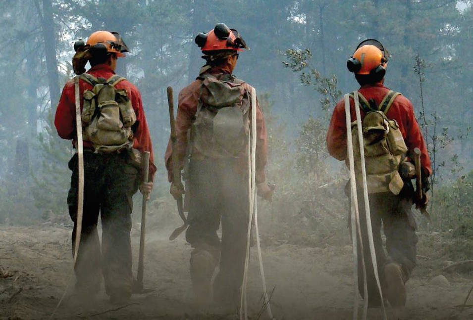 Firefighters with the Northwest Fire Centre in action. B.C. Wildfire Service photo