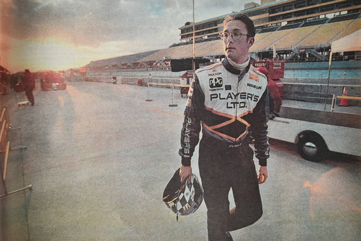 Greg Moore in a photo that appeared on the front page of the Maple Ridge Pitt Meadows News when he was killed. (THE NEWS files)