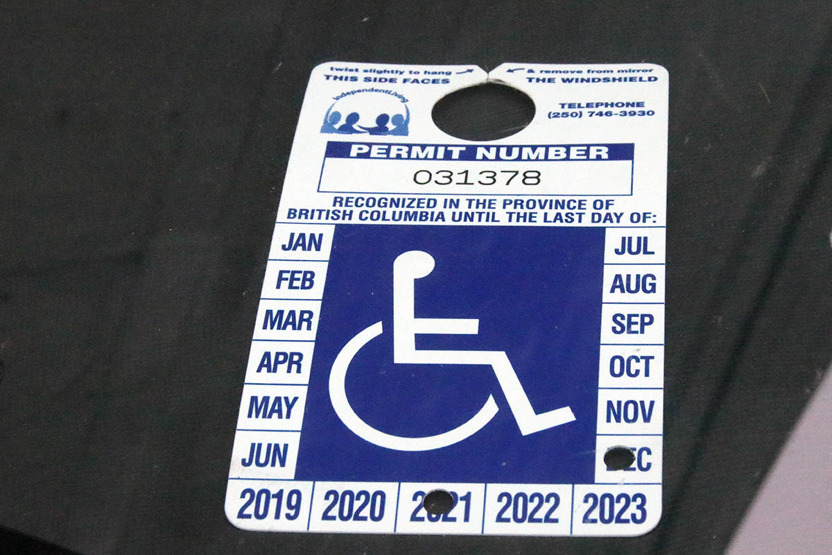 It might be a good idea to take down your handicapped card when driving, Susan Lowe suggests, following a scary incident last weekend. (Lexi Bainas/Citizen)