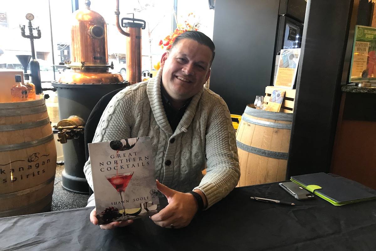 Shawn Soole at his book signing at Okanagan Spirits in Kelowna