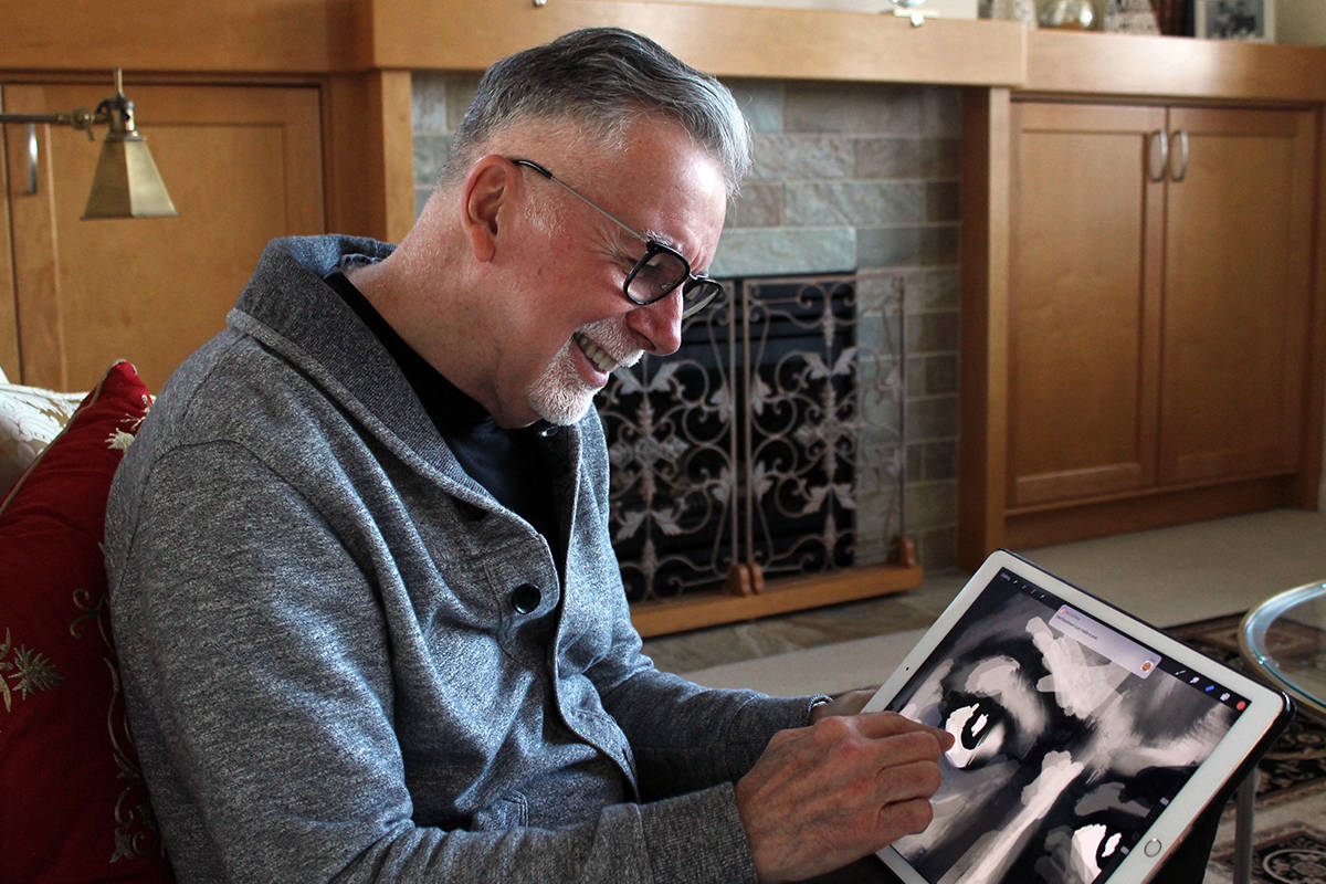 Parksville-based digital artist Brian Middleton’s work is currently on display at the McMillan Arts Centre. (Emily Vance photo)