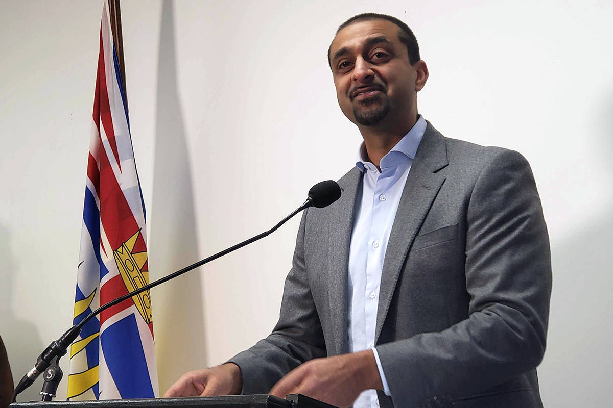 The funding was announced by Ravi Kahlon, Parliamentary Secretary for Forests, Lands, Natural Resource Operations and Rural Development in 100 Mile House on Dec. 2. (Max Winkelman - 100 Mile Free Press)