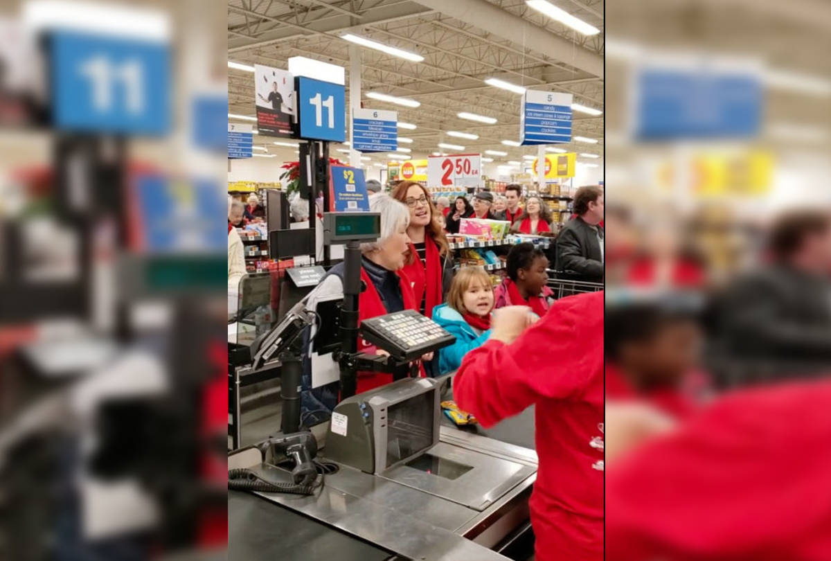 VIDEO: Festive flashmob breaks out at Okanagan Superstore