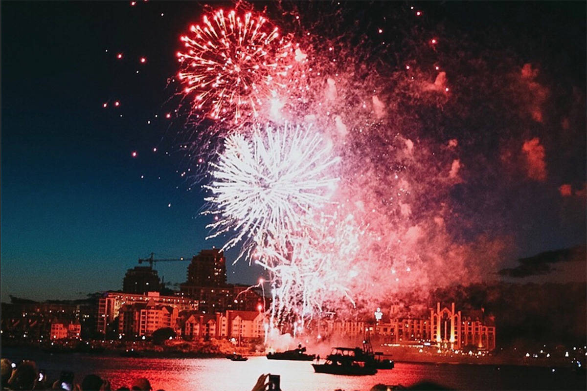 Fireworks on Canada Day, Halloween, and New Year’s cause problems for some people, including veterans and dog owners, in Greater Victoria. (Contributed/ Lindsey Blane)