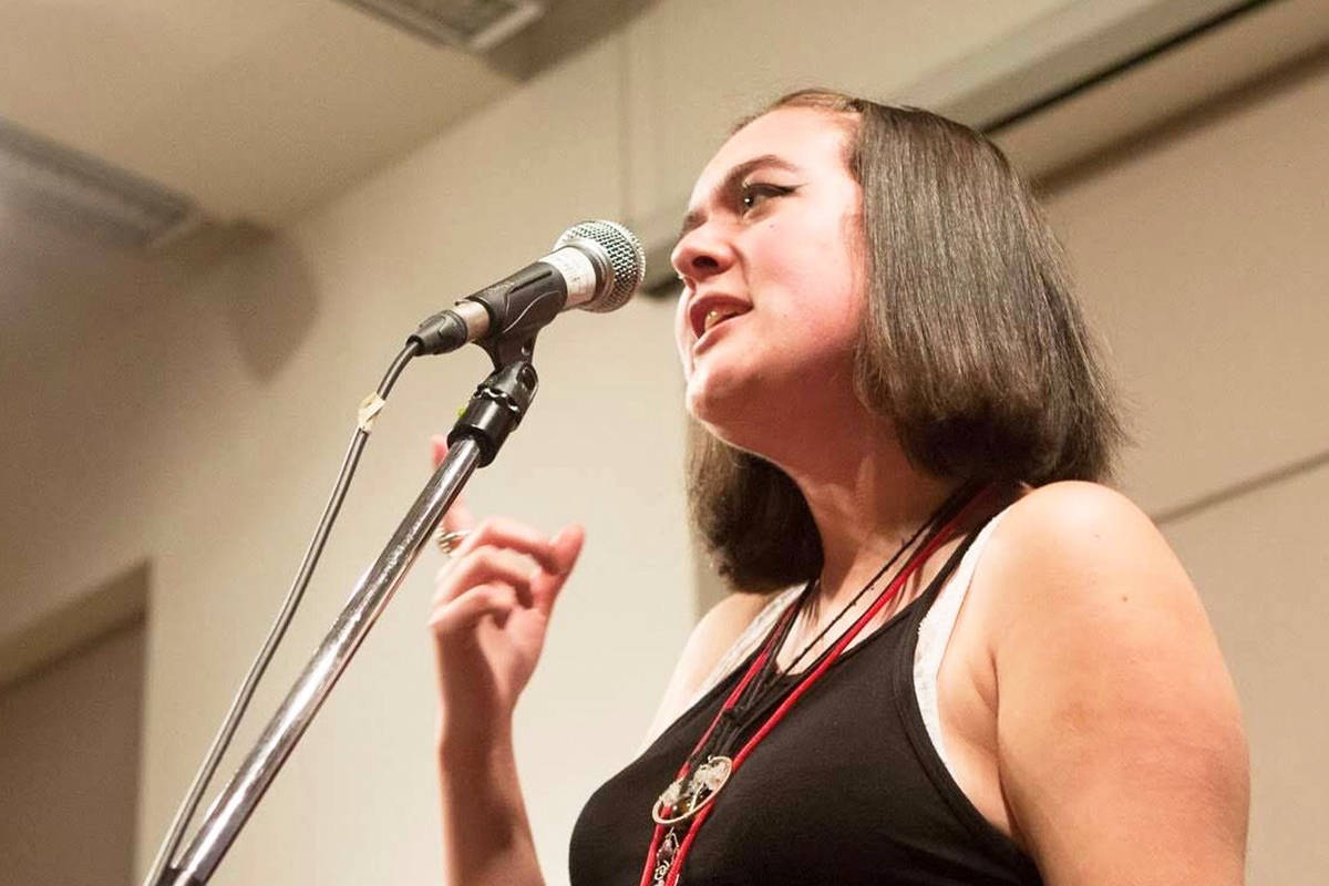 Vic High alumni and coach of the Vic High Slam Poetry team, Neko Smart, is Victoria’s new Youth Poet Laureate. She is passionate about the power of poetry as a way for youth to tell their stories. Photo courtesy City of Victoria