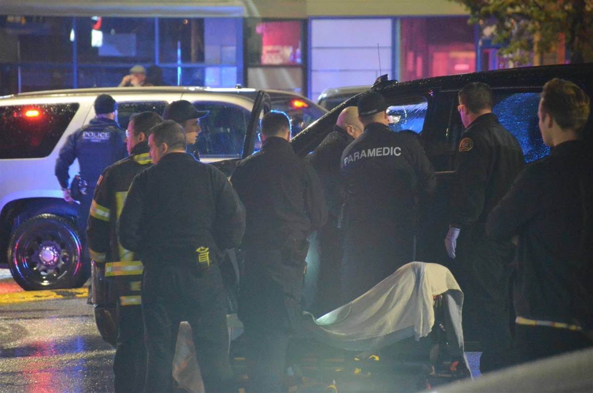 Langley RCMP are investigating a shooting at a shopping centre in the 6300 block of 200th Street. (Curtis Kreklau/Special to the Langley Advance Times)