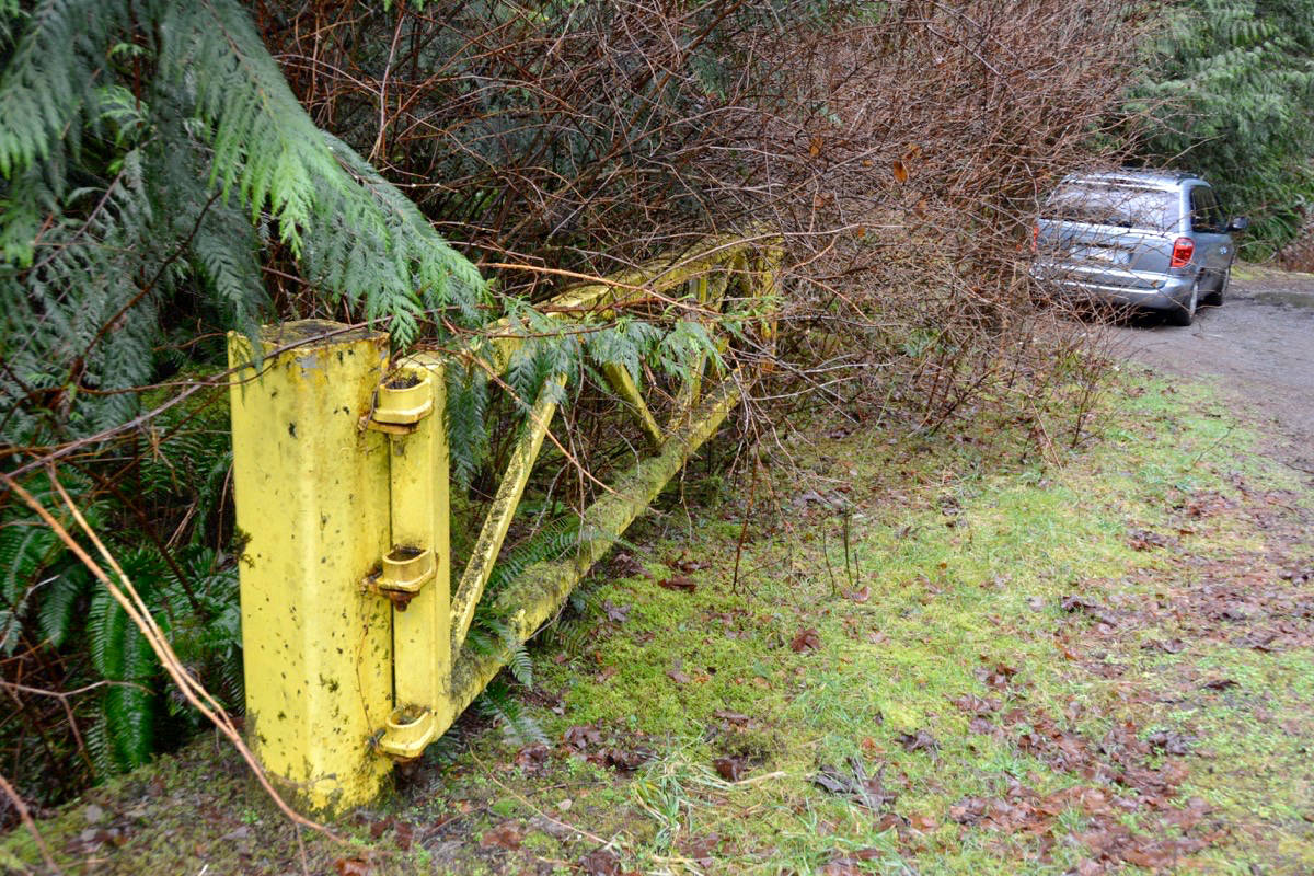 Sooke residents have raised questions regarding the after hours access to Sooke Hills Provincial Park. Three men died after entering the park after the time that this gate should have been closed. (Kevin Laird - Black Press Media)