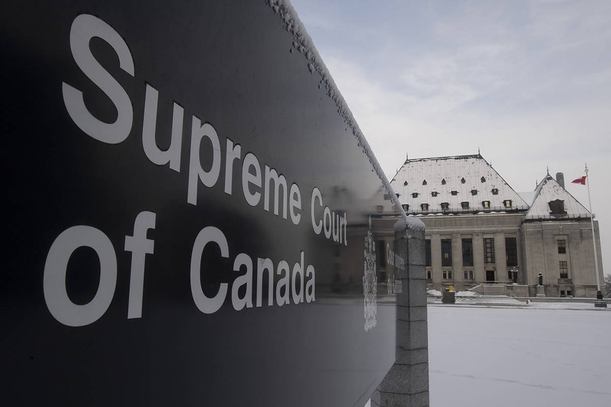 The Supreme Court of Canada is seen in Ottawa on January 16, 2020. The Supreme Court of Canada will revisit the decisions of courts in British Columbia and Ontario that said the federal law allowing prolonged solitary confinement in prison was unconstitutional. THE CANADIAN PRESS/Adrian Wyld