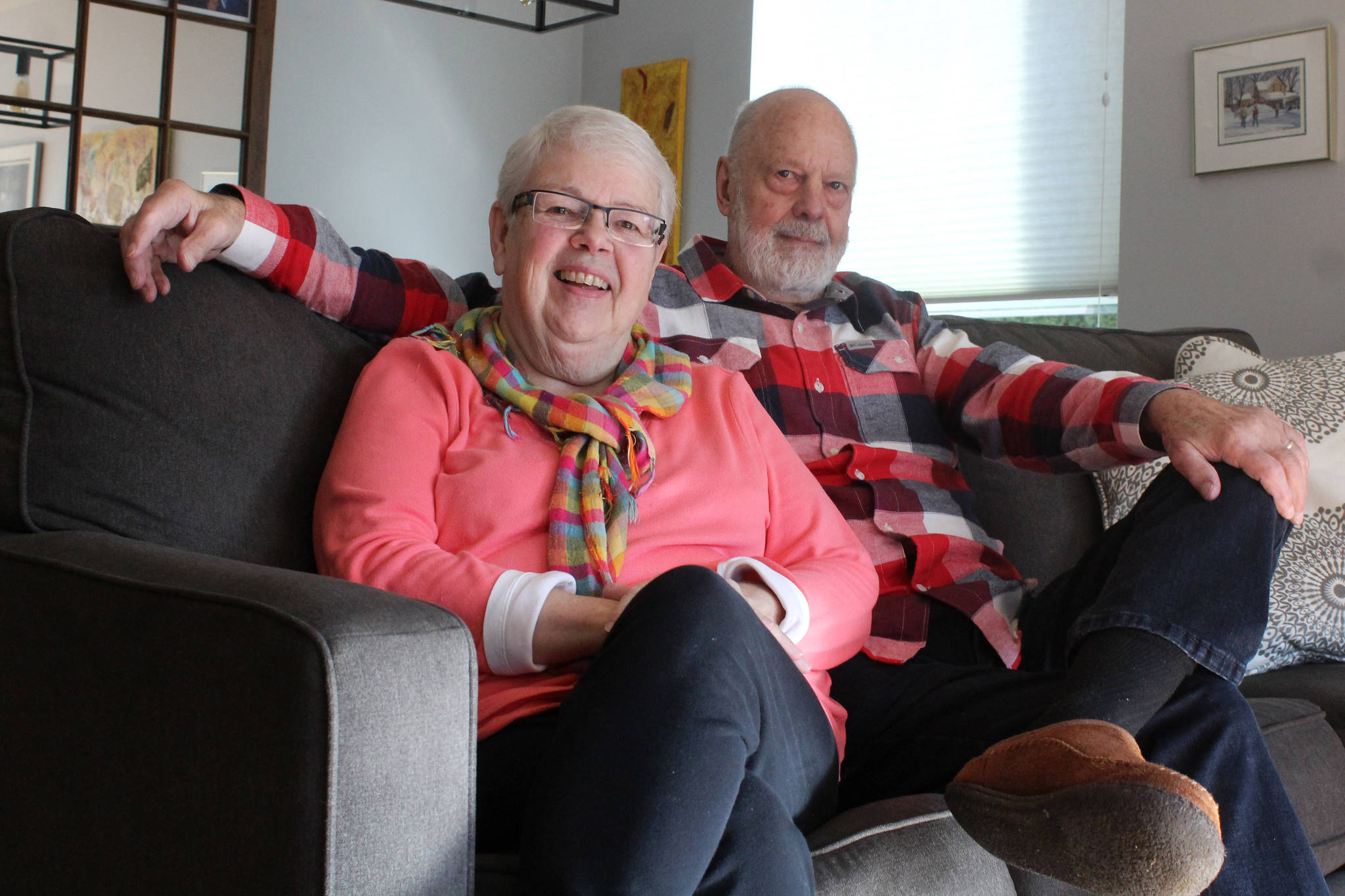 Courtenay couple Doris McLaughlin and her husband Don share their stories about their respective heart attacks - and the unique symptoms - in hopes to spread awareness during heart month in February. Photo by Erin Haluschak