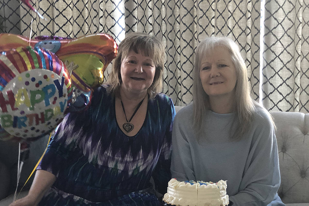 Abbotsford’s Jeannette and Marilyn Johnston are celebrating their 14th and 15th leap-year birthday’s together. Patrick Penner / Abbotsford News.