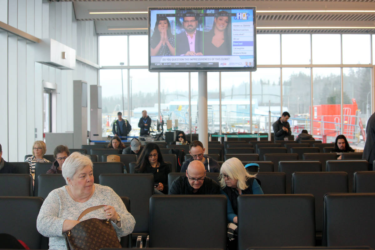 The new departure lounge at the Nanaimo Airport. (Nicholas Pescod/News Bulletin)