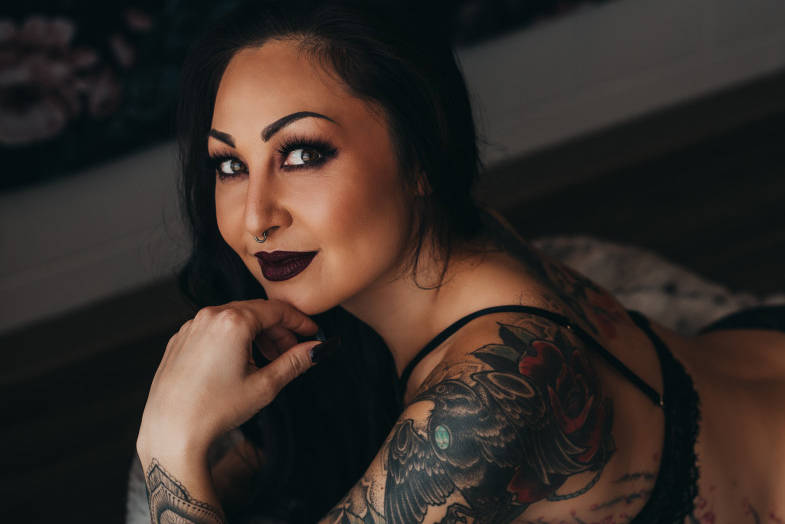 Kelowna’s Stasi Raptis hopes to crack the top five in voting to advance to the next round of the 2020 Inked Cover Girl contest. (Contributed)