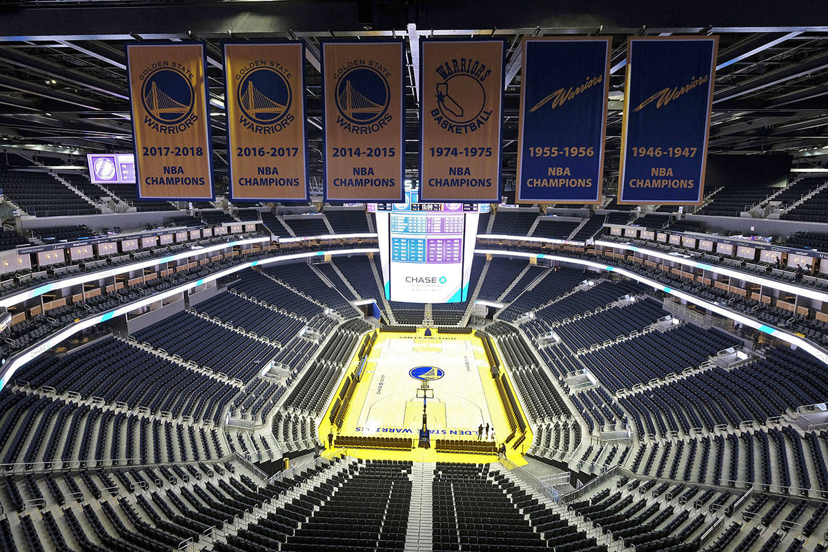 The NBA is suspending its season after Wednesday night’s games until further notice because of the coronavirus concerns. (AP Photo/Eric Risberg, File)