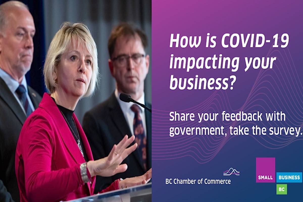 BC Chamber and partners asking businesses to offer feedback on COVID-19 impacts. (BC Chamber)