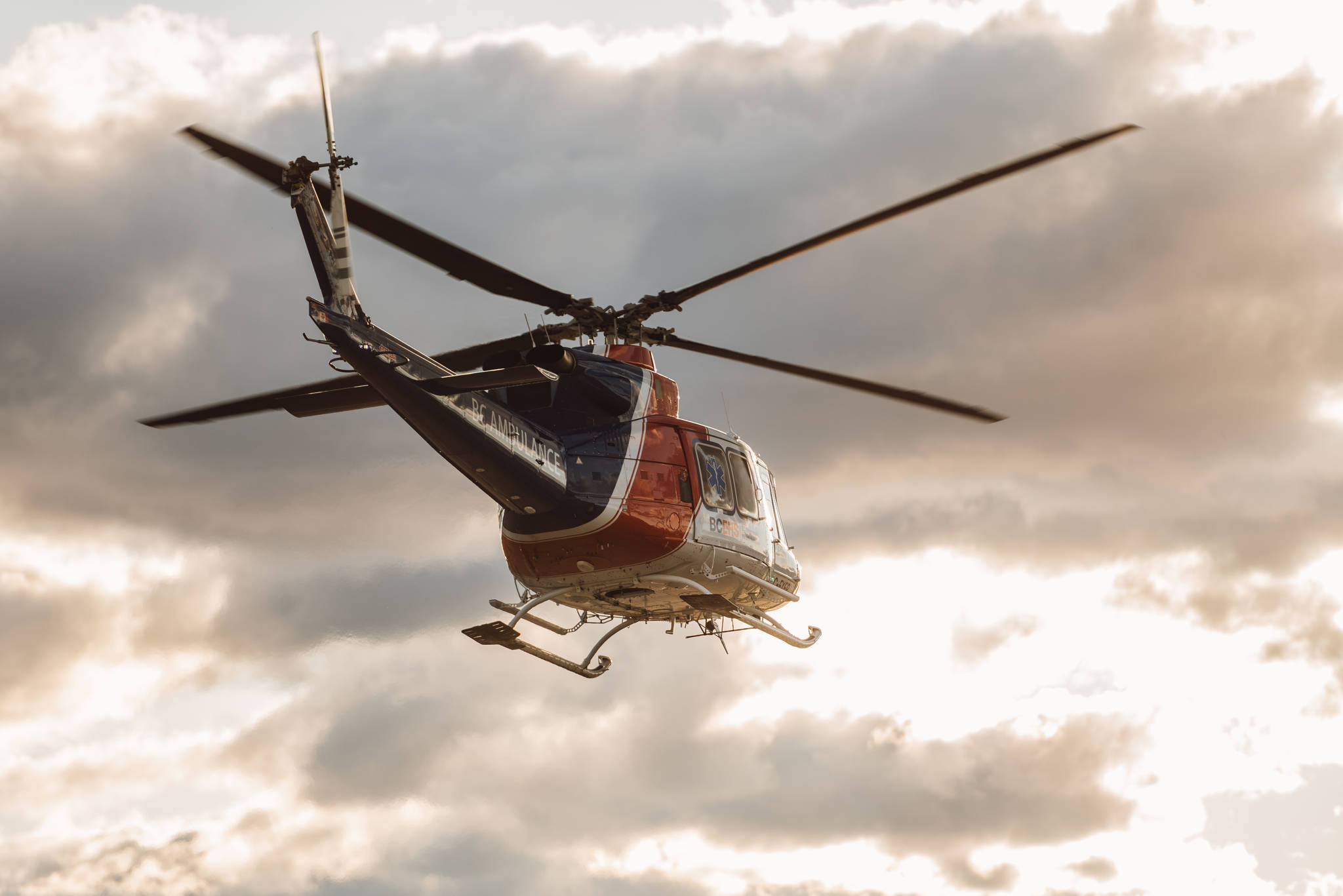 Air ambulance flew a boy from a Lumby home to Kelowna General Hospital, where he died Sunday, April 5. (Black Press file photo)